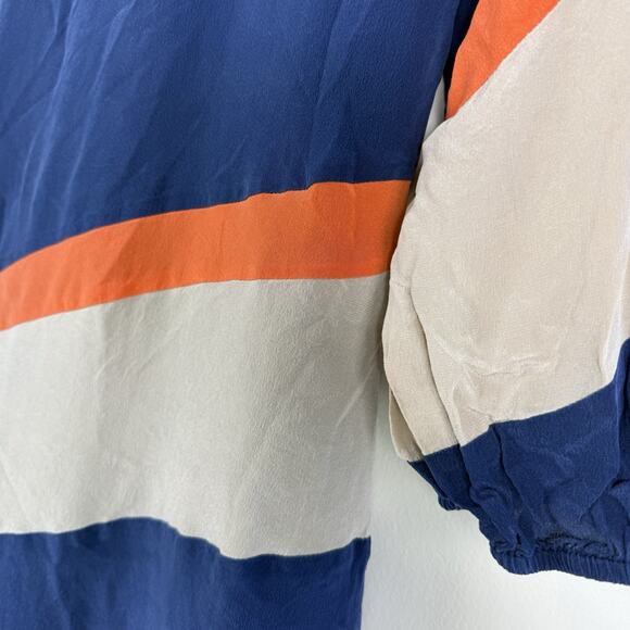 Eci New York Silk‎ Dress 3/4 Sleeve Classic Lined Size 4 Side Zipper - Picture 12 of 15